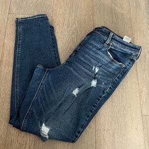 Old Navy Blue Skinny Distressed Jeans